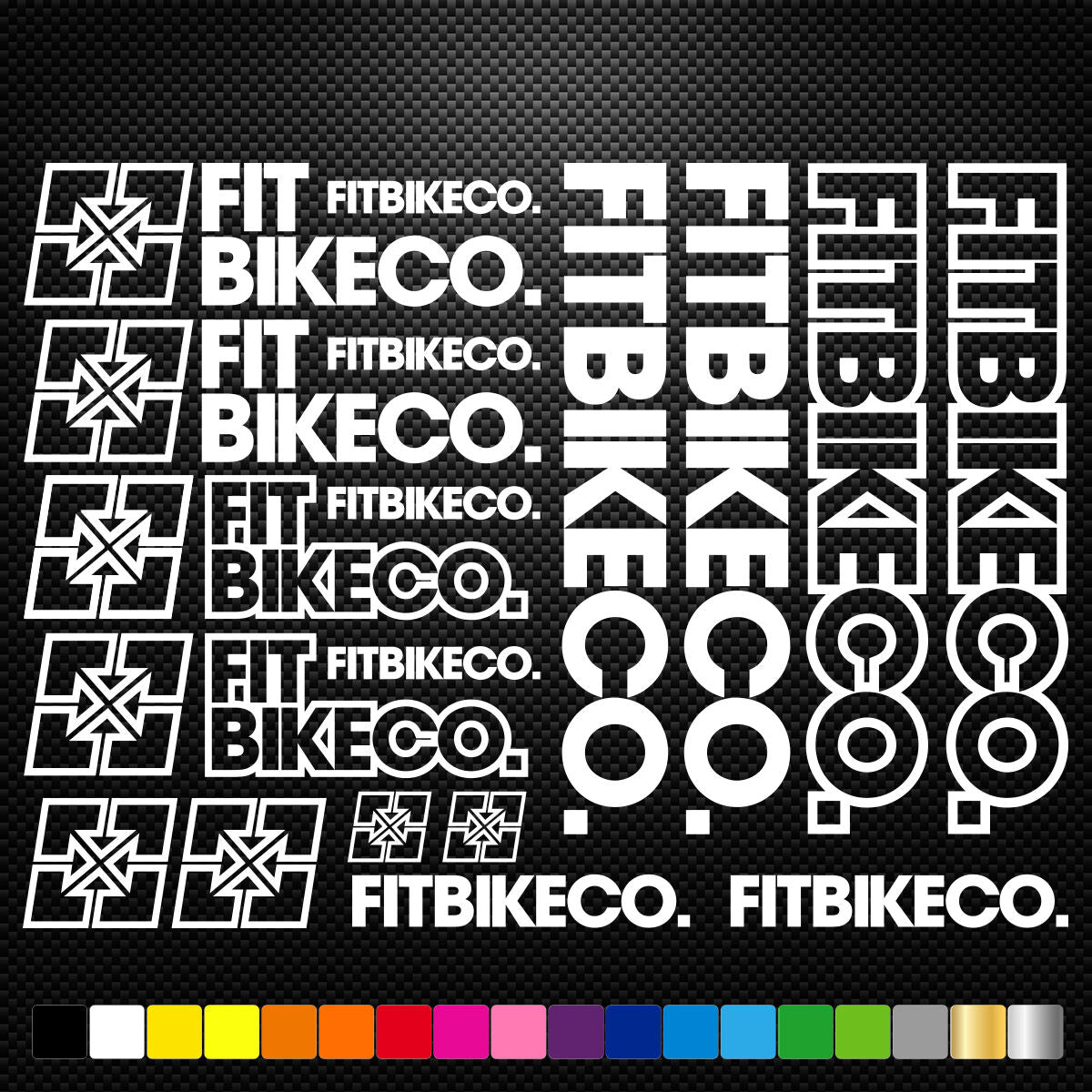Fitbikeco Vinyl Stickers Sheet Bike Frame Cycling Bicycle