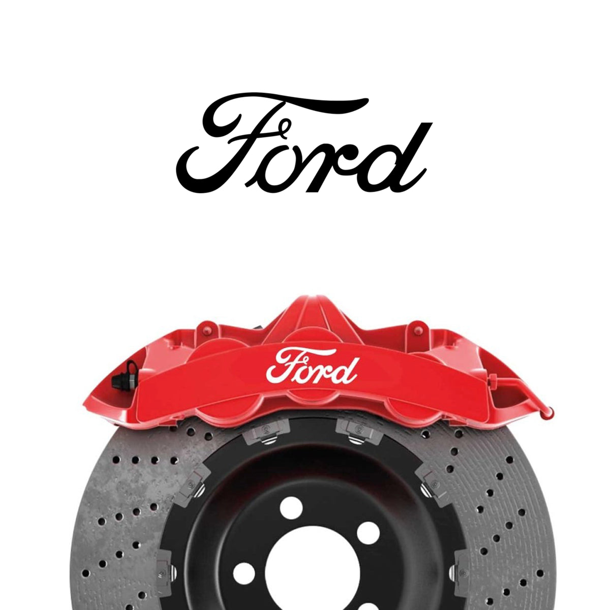Ford Break Caliper Quality Vinyl Decal Stickers Style 3