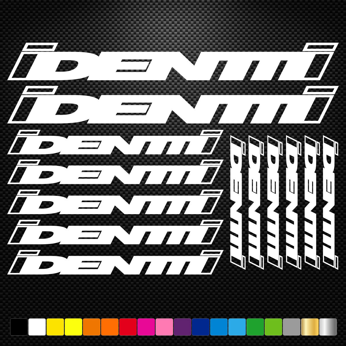 Identiti Vinyl Decal Stickers Sheet Bike Frame Cycles Cycling Bicycle