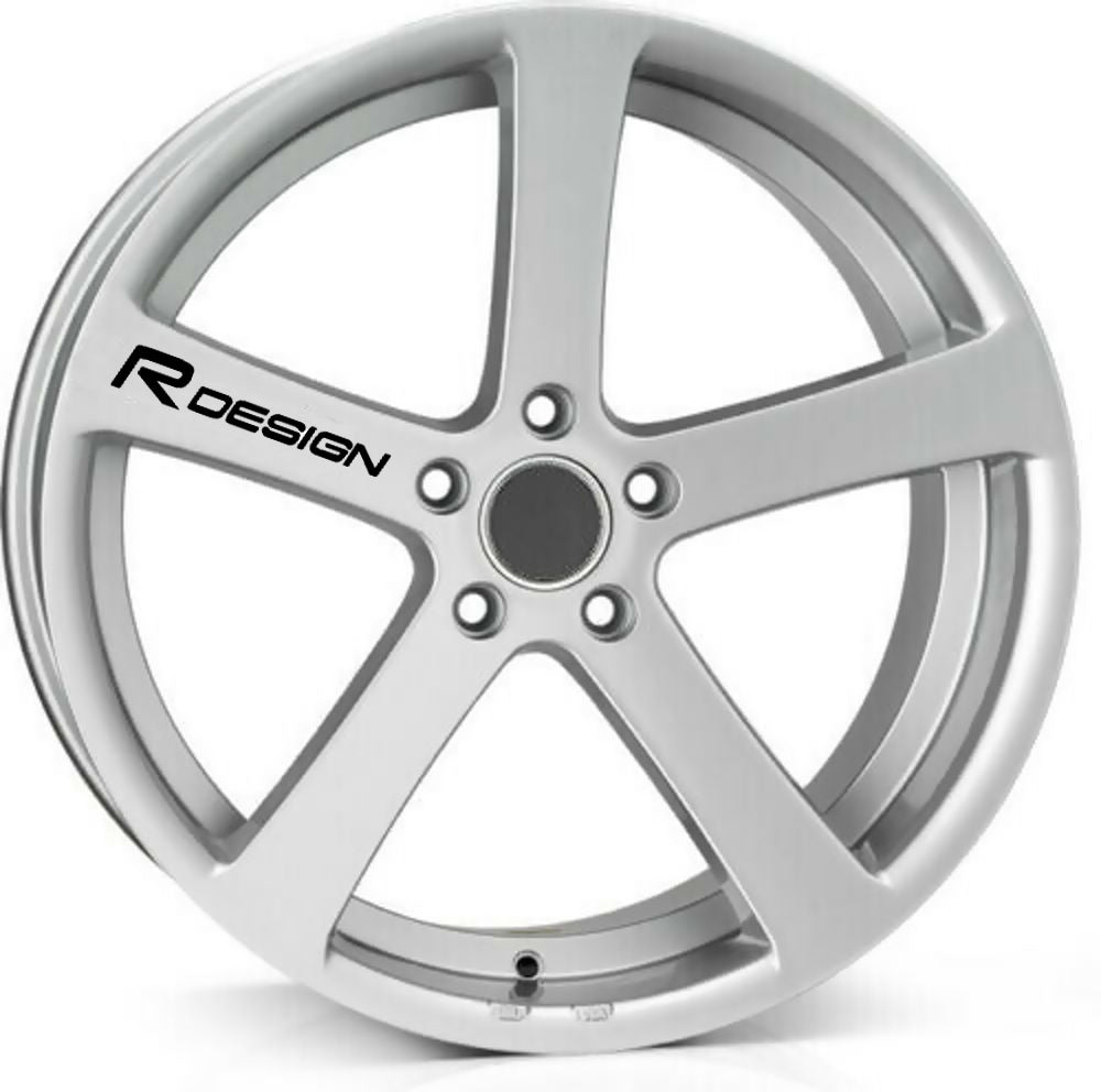 R DESIGN ALLOY WHEEL Quality Vinyl Decal Stickers