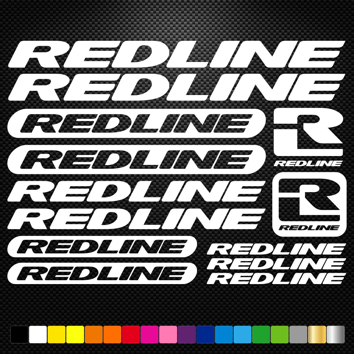 Redline Vinyl Decal Stickers Sheet Bike Frame Cycles Cycling Bicycle