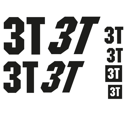3T Cycling Vinyl Decal Sticker Set Style 2