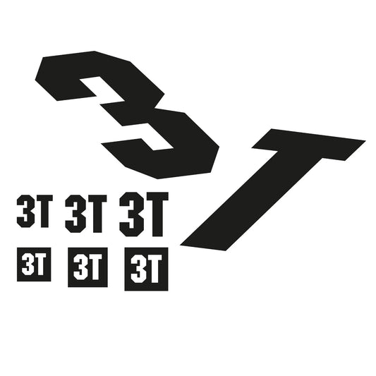3T Cycling Vinyl Decal Sticker Set