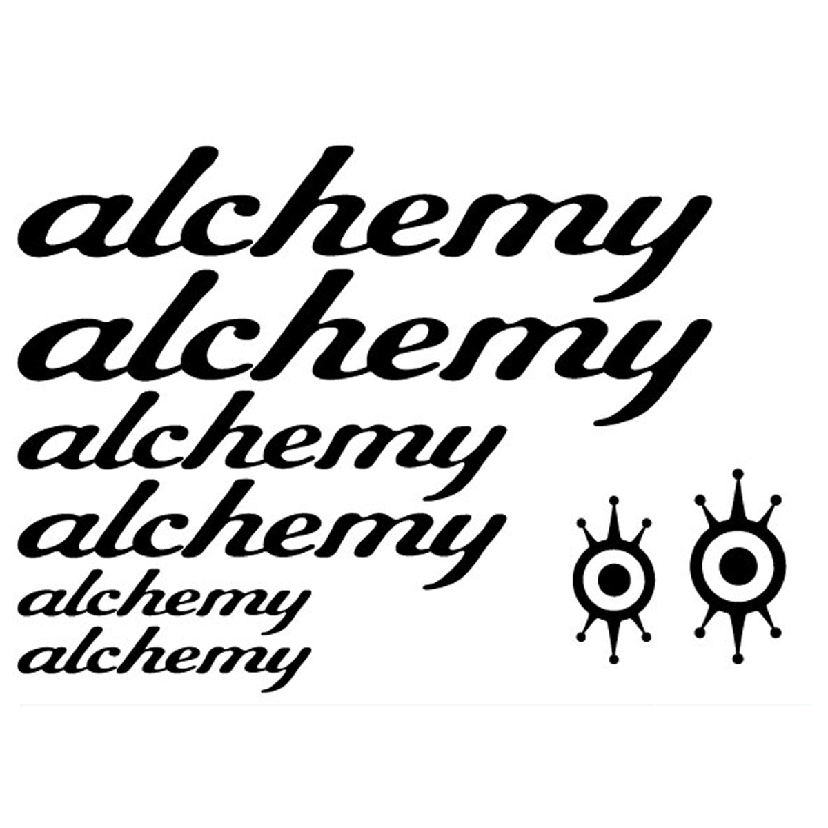 Alchemy Cycling Vinyl Decal Sticker Set Style 2