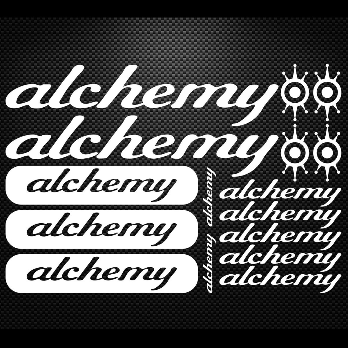 Alchemy Cycling Vinyl Decal Sticker Set