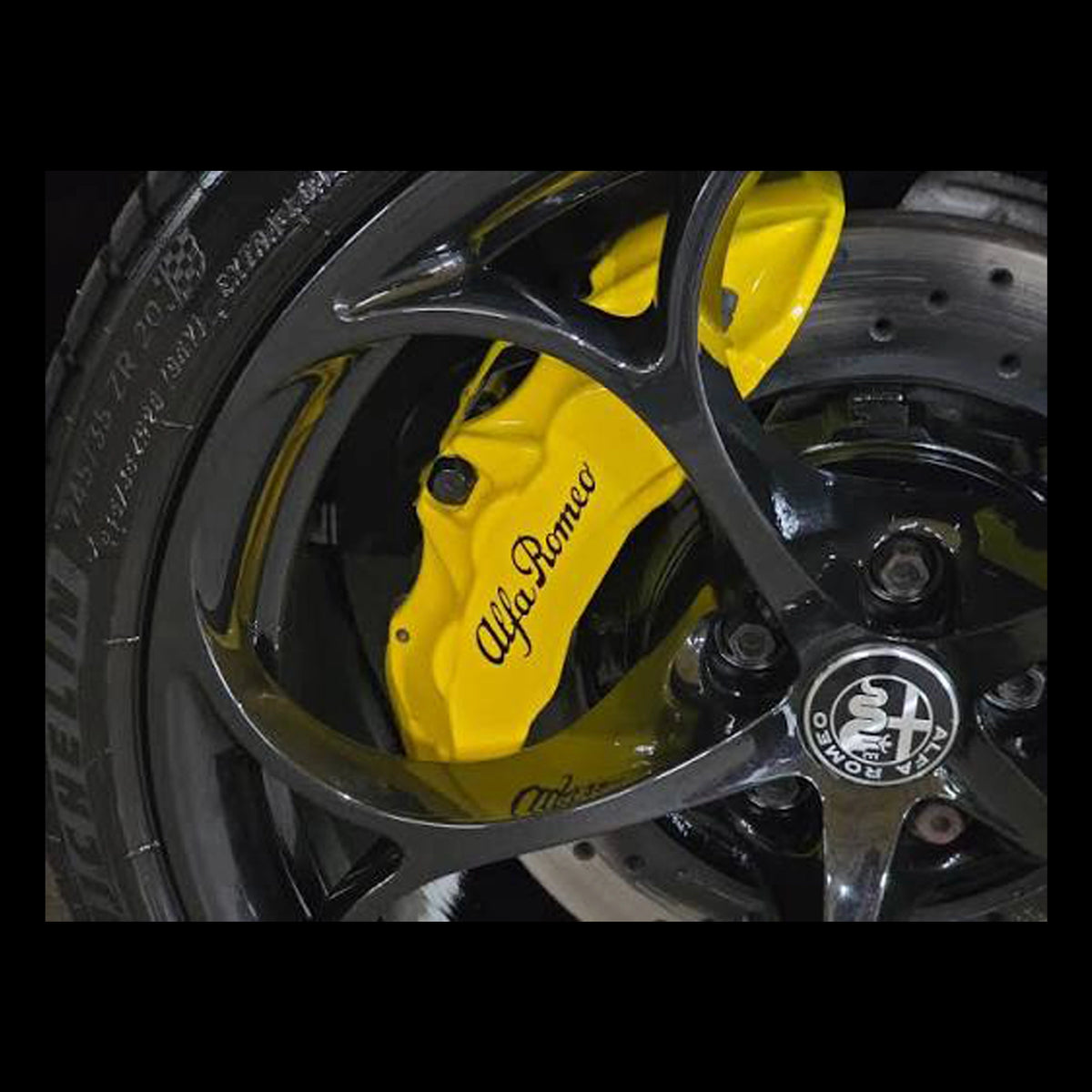 ALFA ROMEO Break Caliper  Quality Vinyl Decal Stickers