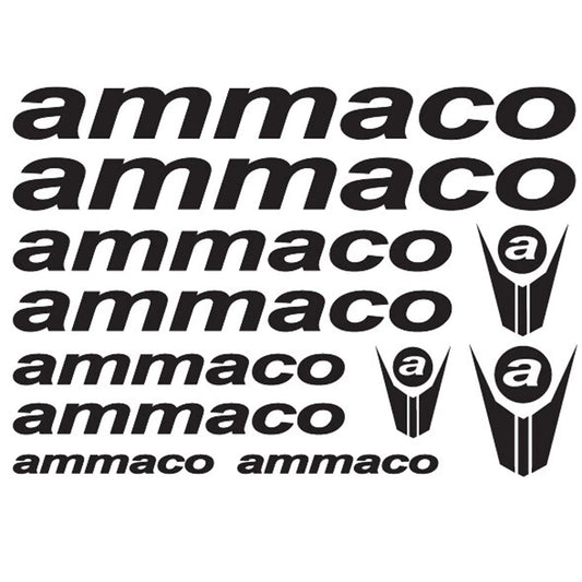 Ammaco Cycling Vinyl Decal Sticker Set