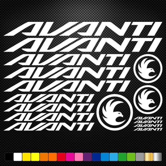 Avanti Stickers Sheet Bike Frame Cycles Cycling Bicycle