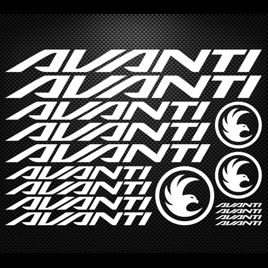 Avanti Cycling Vinyl Decal Sticker Set