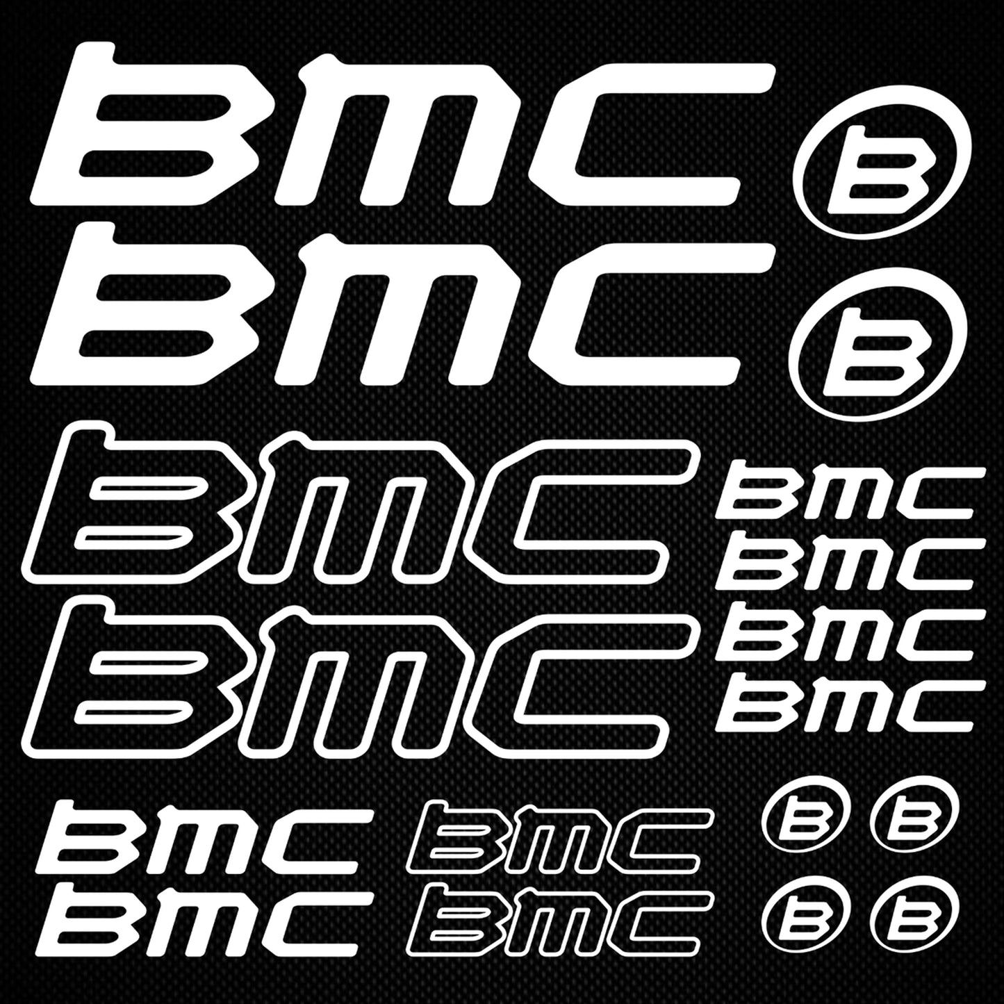BMC Cycling Vinyl Decal Sticker Set