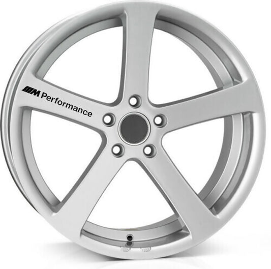 BMW M Performance Alloy vinyl decals 100mm Long