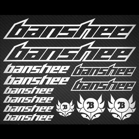 Banshee Cycling Vinyl Decal Sticker Set