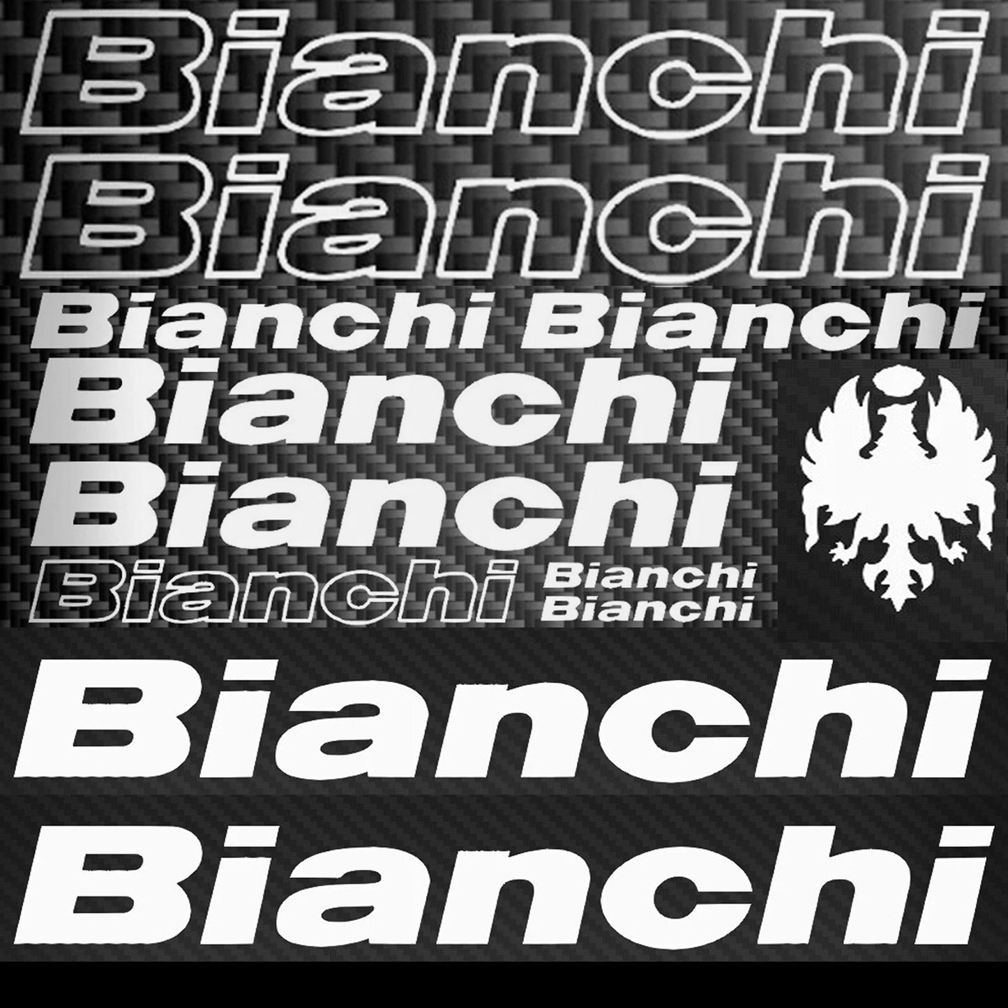 Bianchi Cycling Vinyl Decal Sticker Set Syle 2