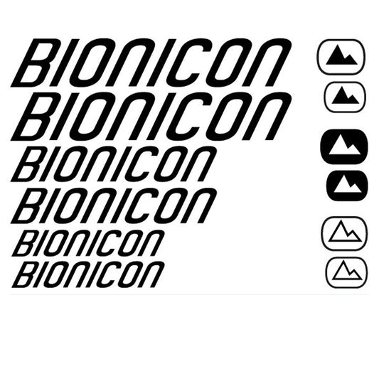 Bionicon Cycling Vinyl Decal Sticker Set