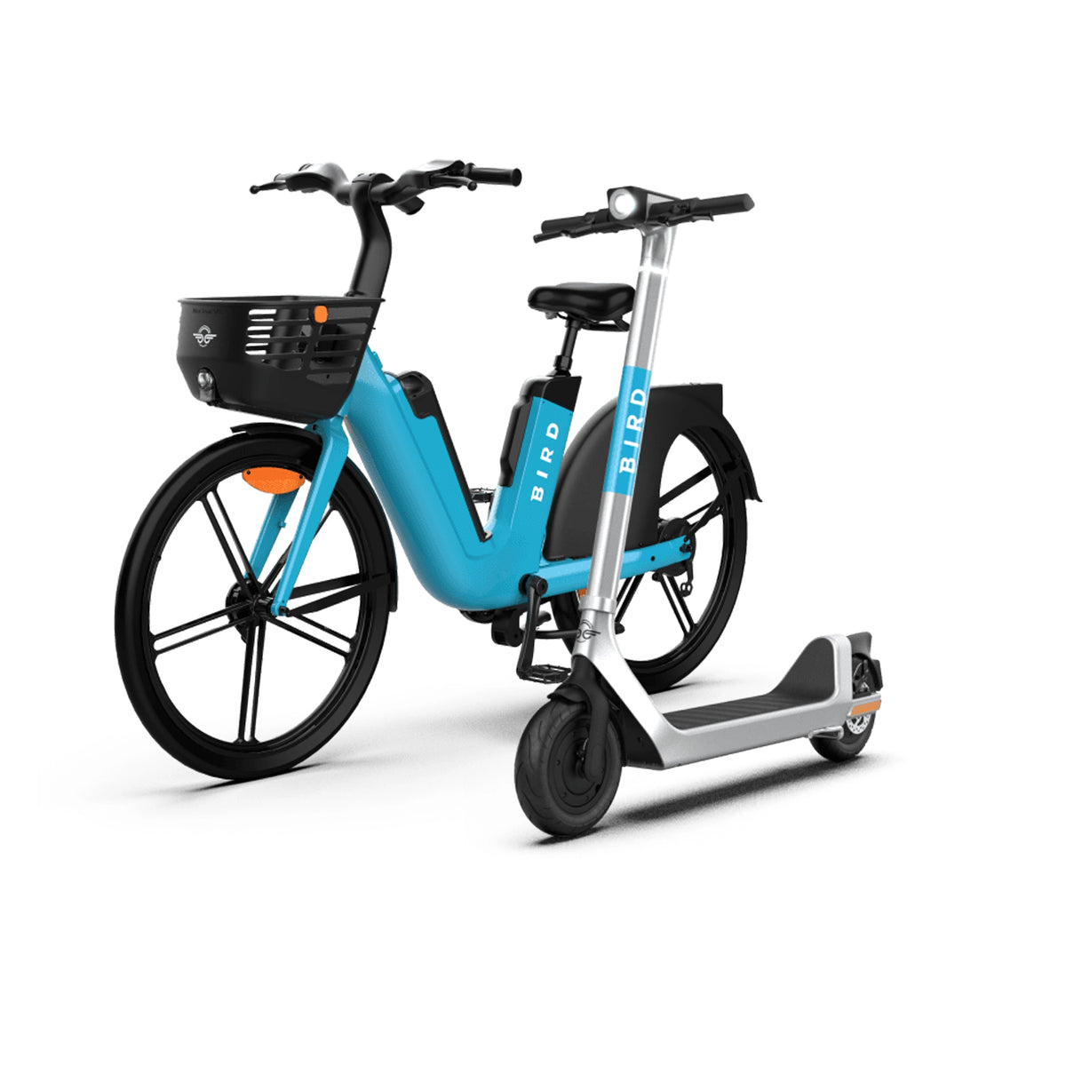 Bird Cycling Vinyl Decal Sticker Set Style 2