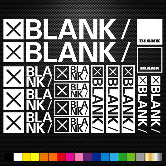 Blank Bikes Stickers Sheet Frame Cycles Cycling Bicycle