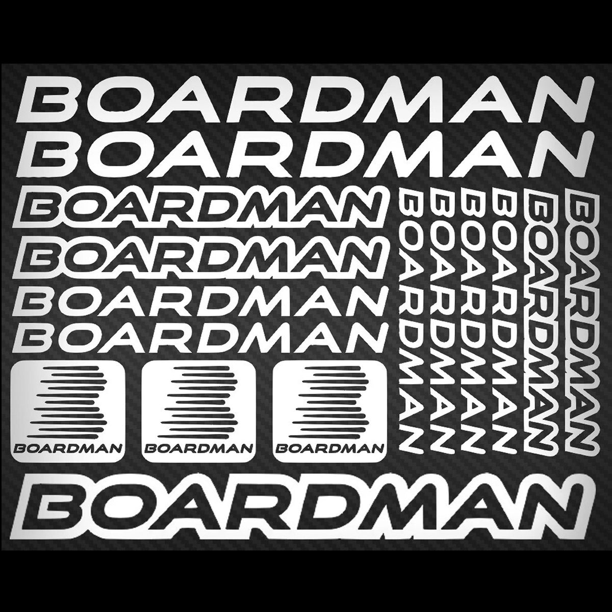 Boardman Cycling Vinyl Decal Sticker Set