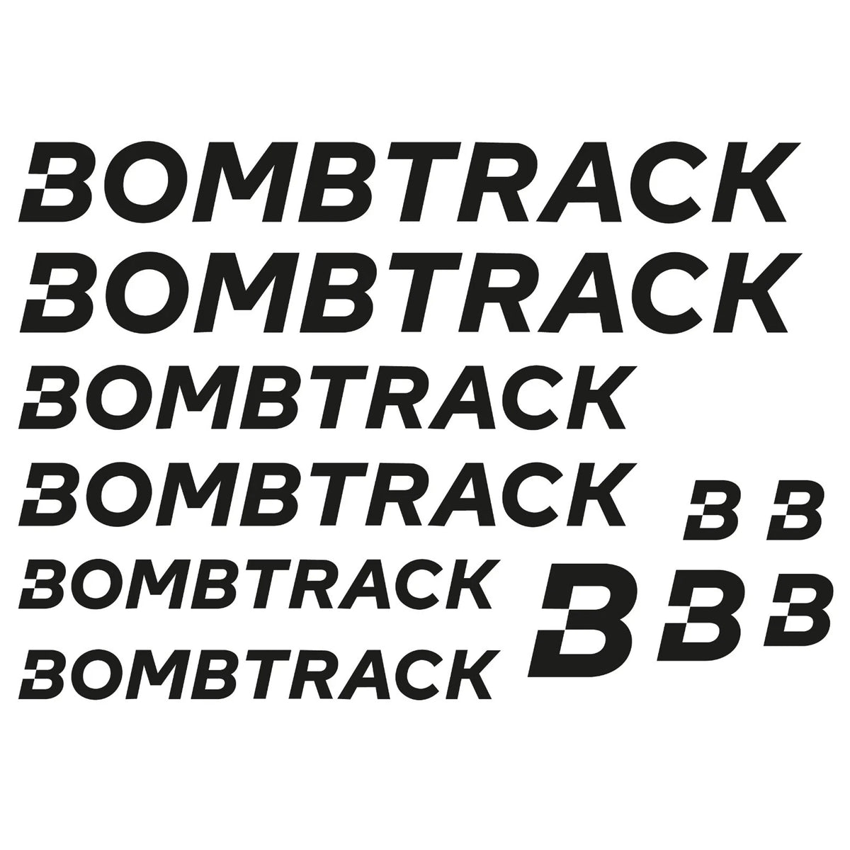 Bombtrack Cycling Vinyl Decal Sticker Set Style 2