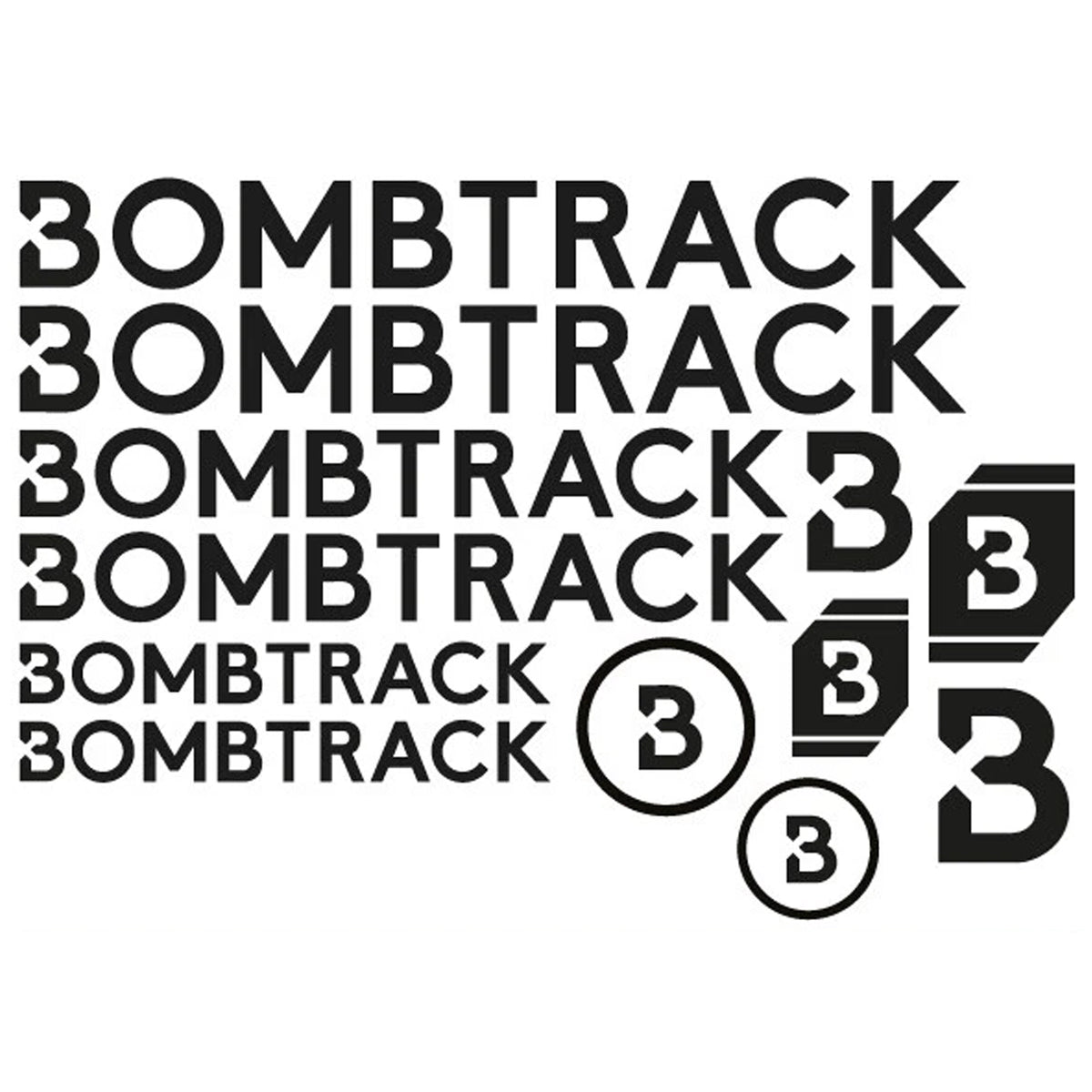 Bombtrack Cycling Vinyl Decal Sticker Set
