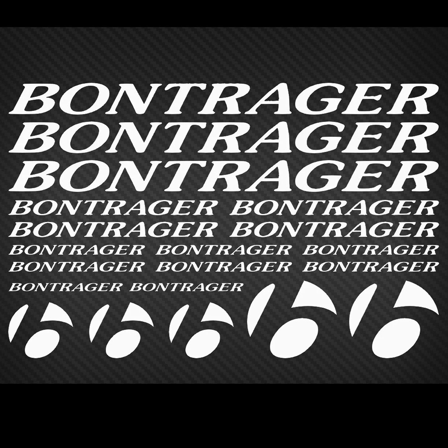 Bondrager Cycling Vinyl Decal Sticker Set