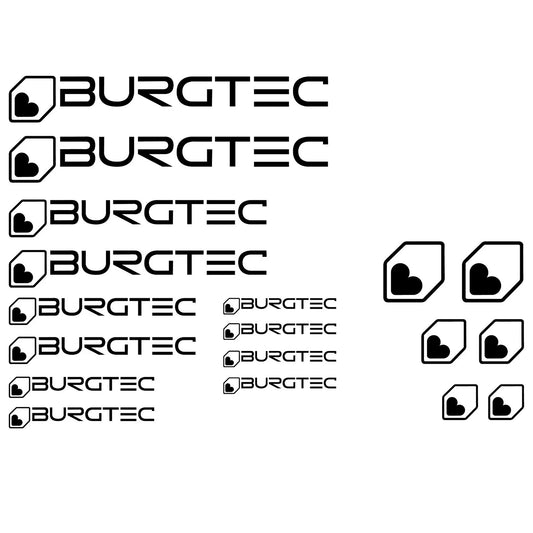 Burgtec Cycling Vinyl Decal Sticker Set