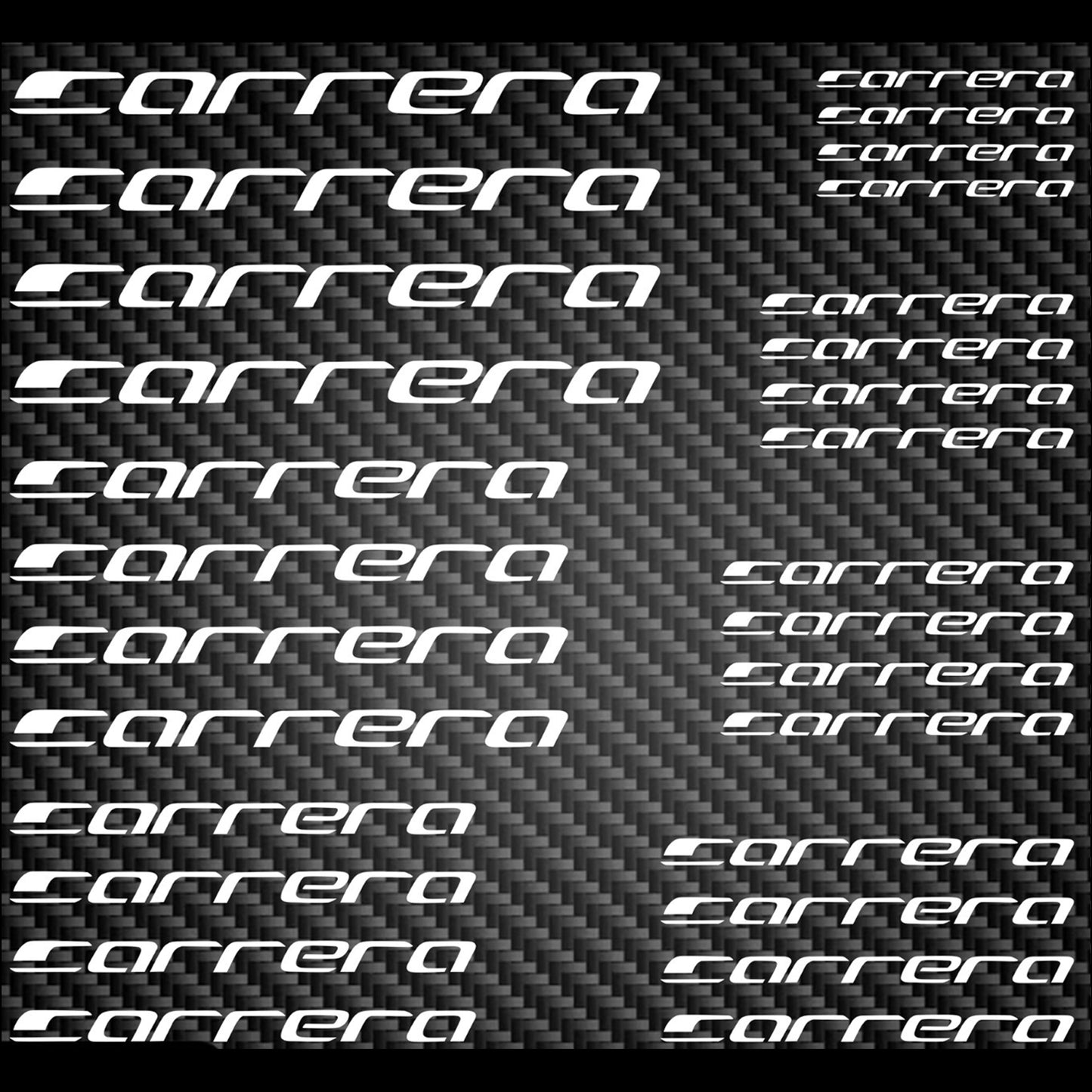 Carrera Cycling Vinyl Decal Sticker Set Style 2