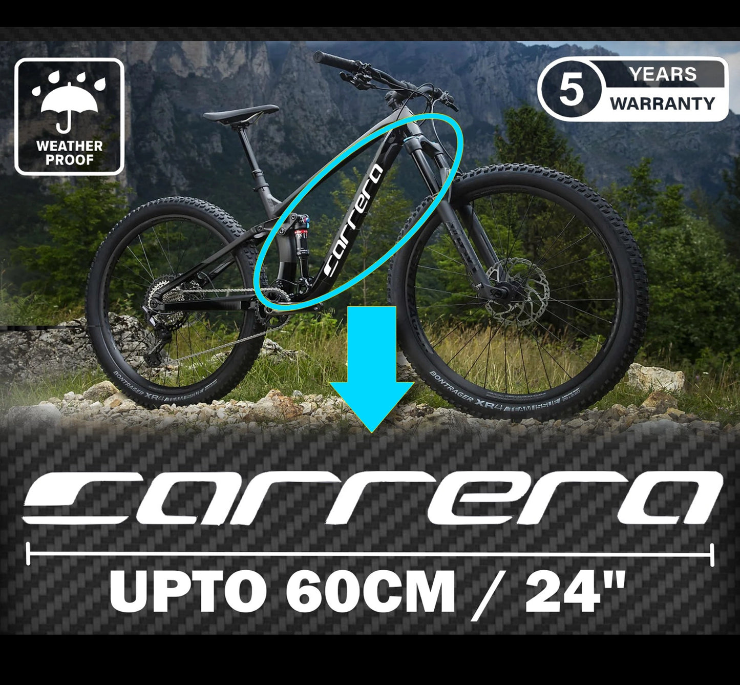Carrera Cycling Vinyl Decal Sticker Set Style 4