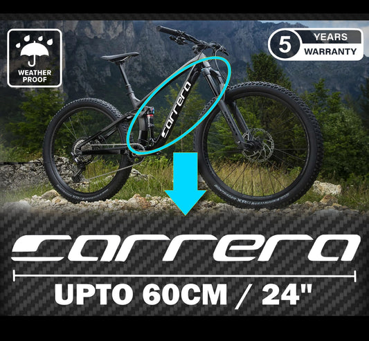 Carrera Cycling Vinyl Decal Sticker Set Style 4
