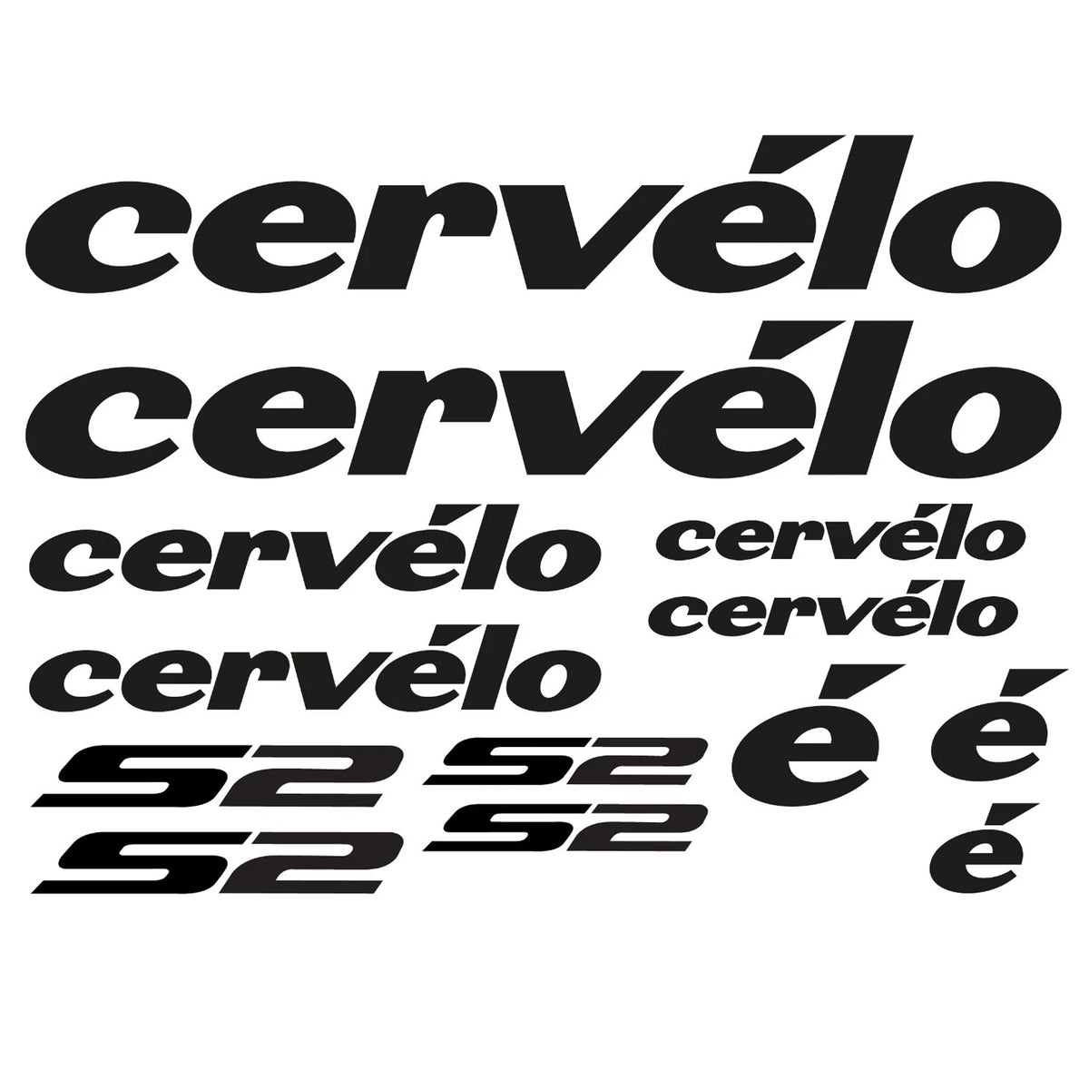Cervelo S2 Cycling Vinyl Decal Sticker Set Style 3
