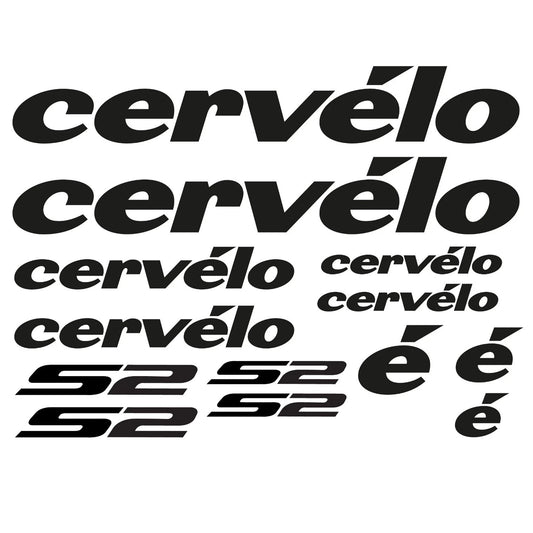 Cervelo S2 Cycling Vinyl Decal Sticker Set Style 3