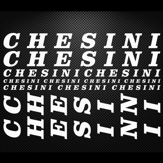 Chesini Cycling Vinyl Decal Sticker Set