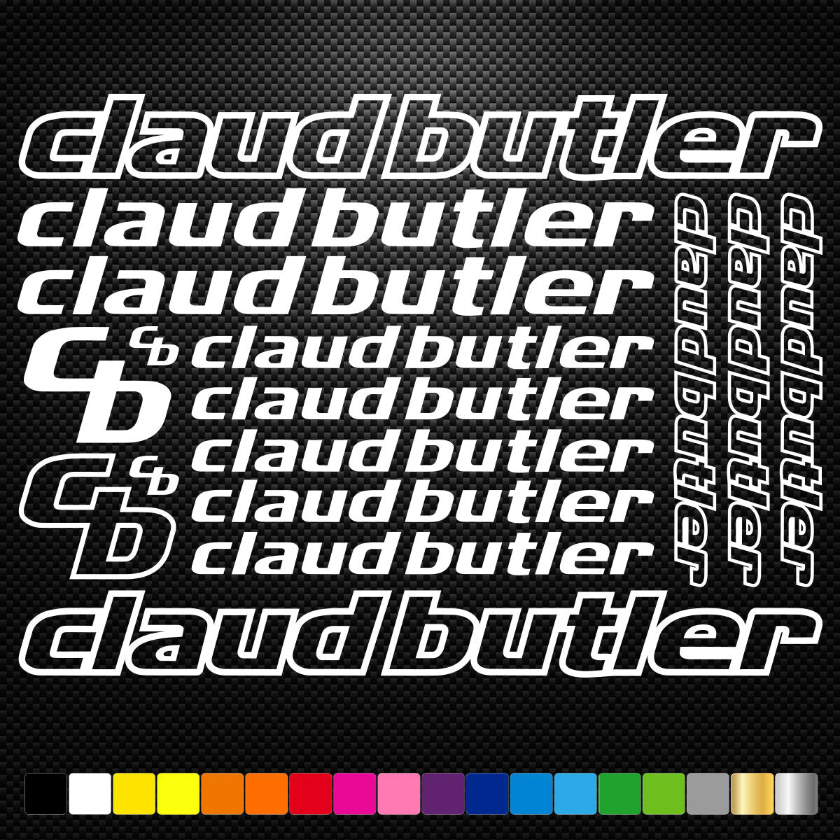 Claud Butler Vinyl Decal Stickers Bike Frame Cycle Cycling Bicycle