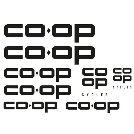 Co-op Cycling Vinyl Decal Sticker Set