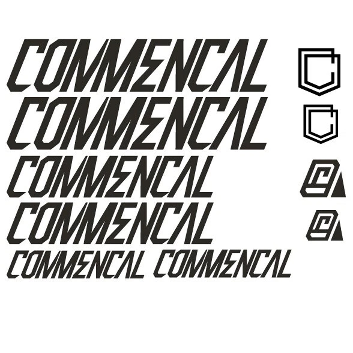 Commencal Cycling Vinyl Decal Sticker Set