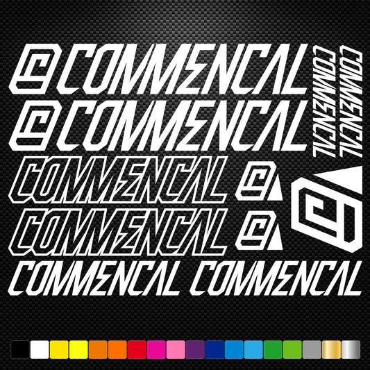 Commencal Vinyl Stickers Sheet Bike Frame Cycling Bicycle