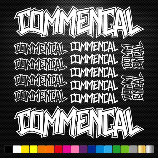 Commencal Vinyl Decal Stickers Bike Frame Cycles Cycling Bicycle