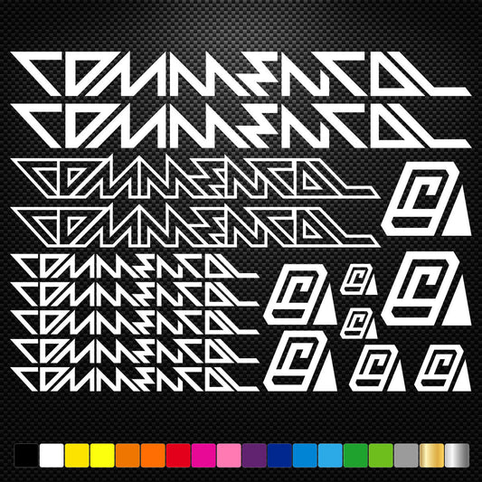 Commencal Vinyl Decal Stickers Bike Frame Cycles Cycling Bicycle