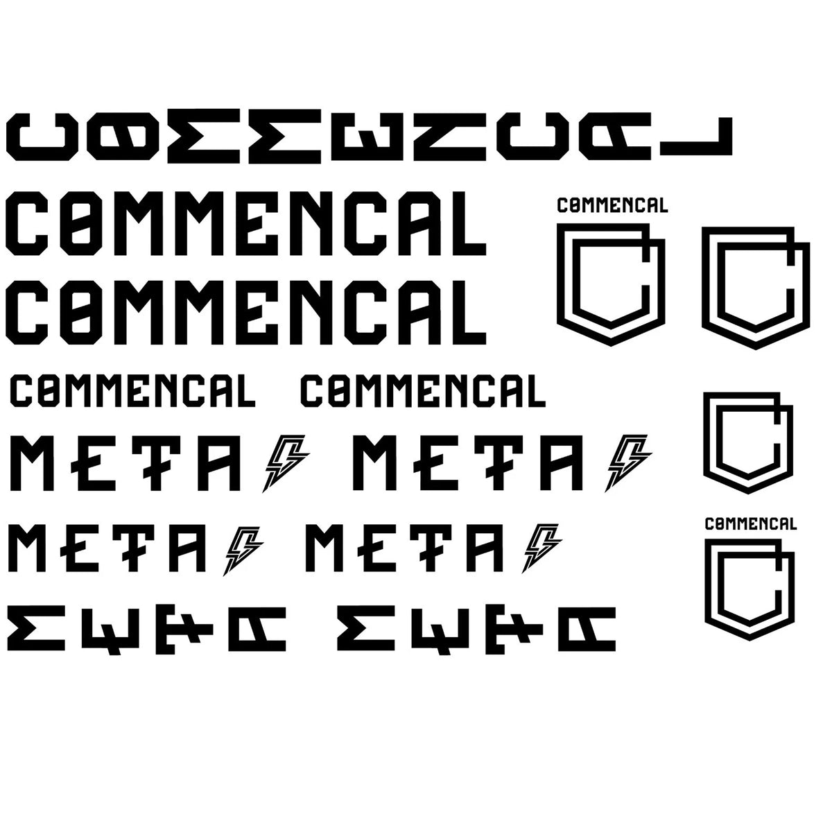 Commencal Meta Cycling Vinyl Decal Sticker Set
