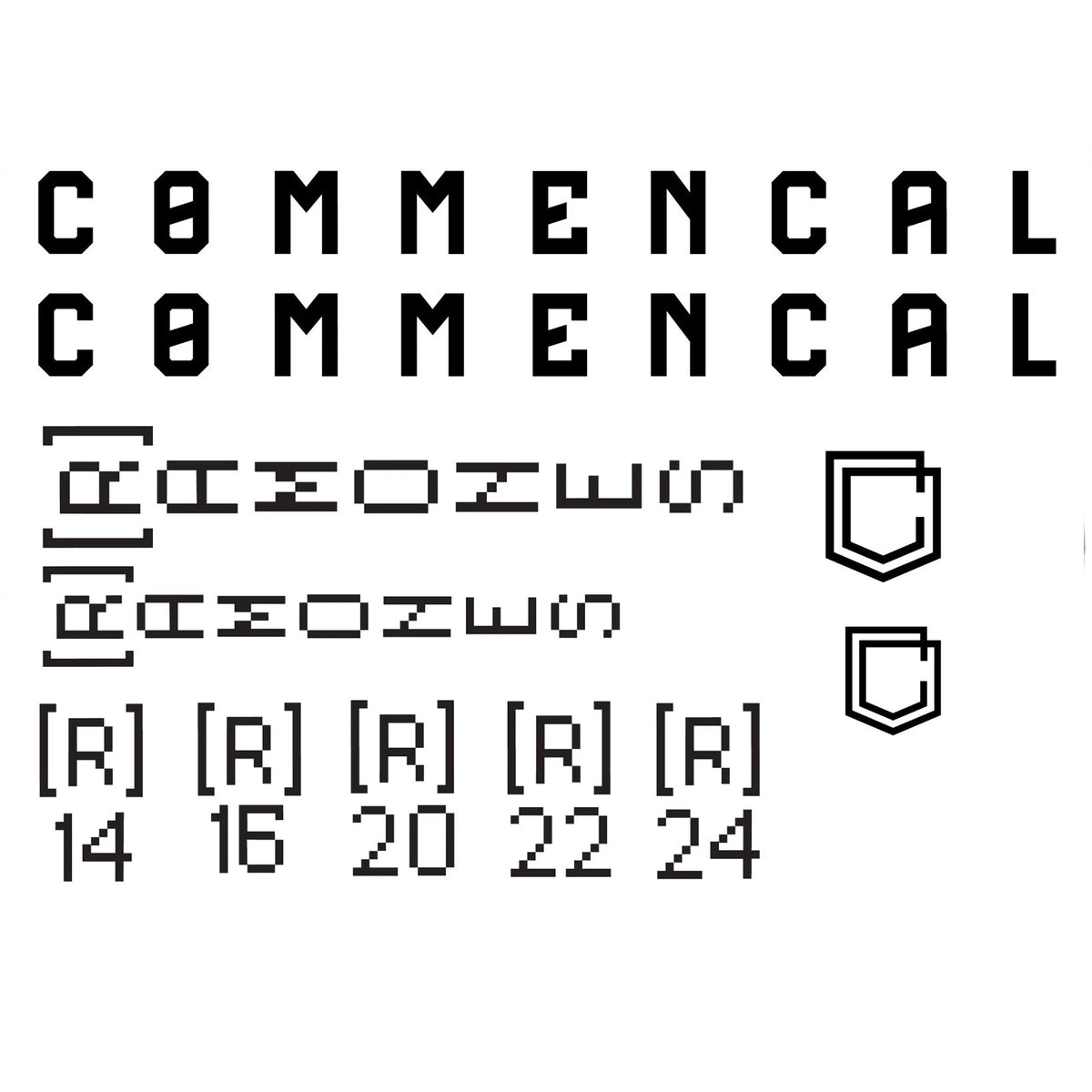 Commencal Ramone Cycling Vinyl Decal Sticker Set