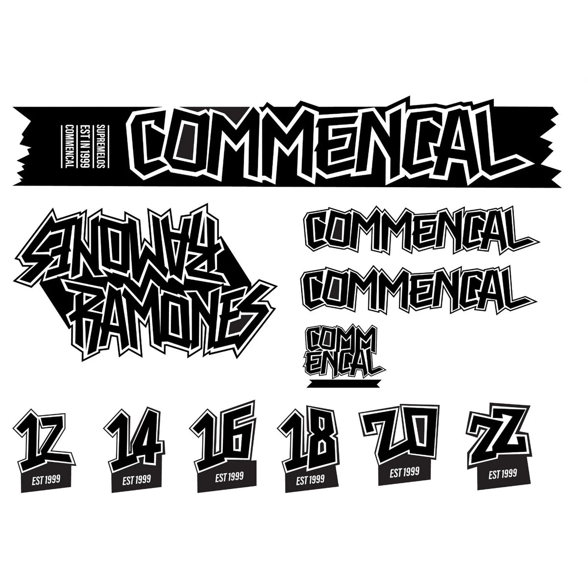 Commencal Ramone Cycling Vinyl Decal Sticker Set Style 2