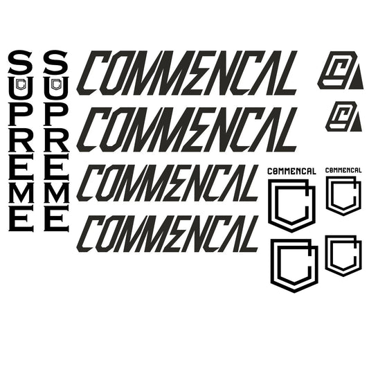 Commencal Supreme Cycling Vinyl Decal Sticker Set
