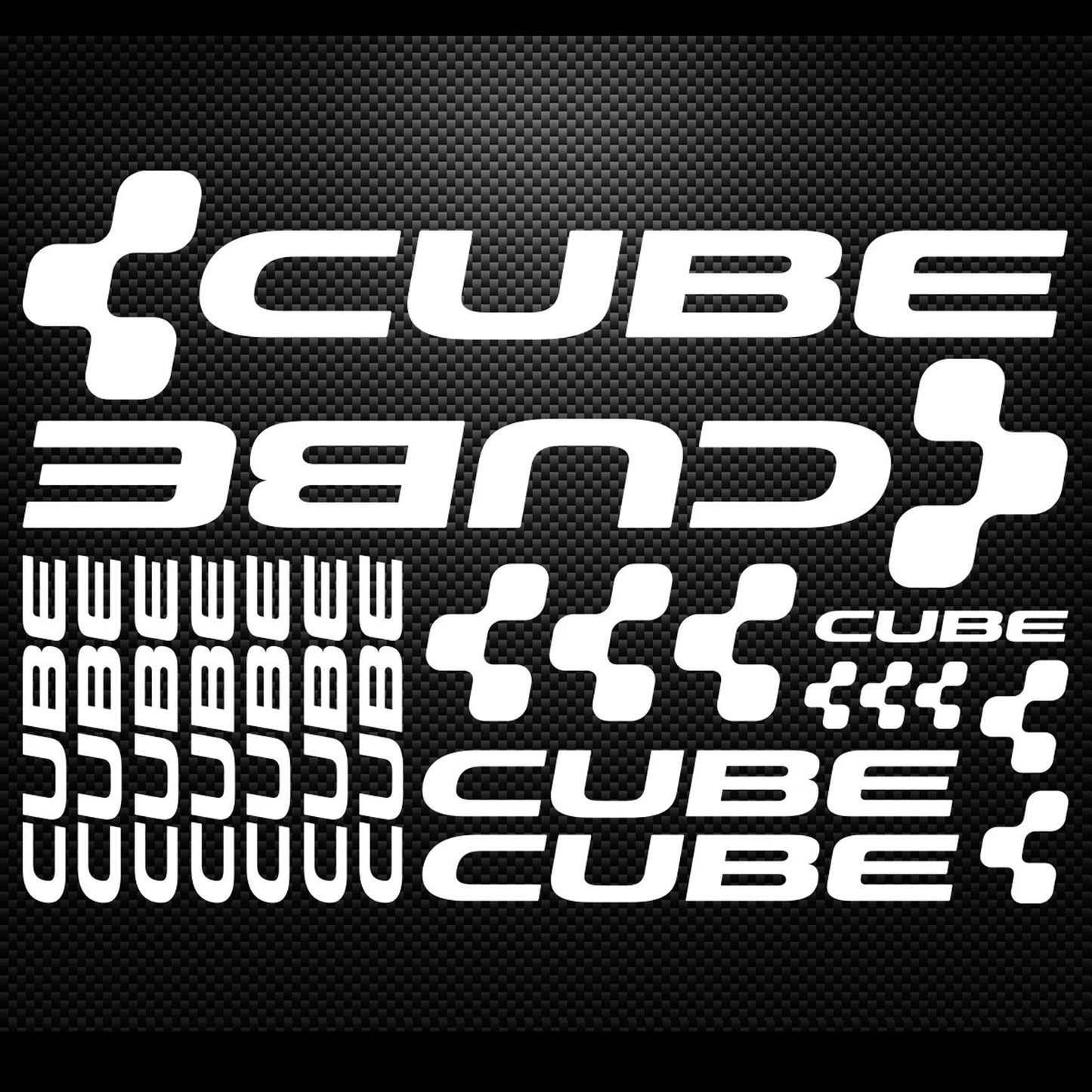 Cube Vinyl Decal Sticker Set