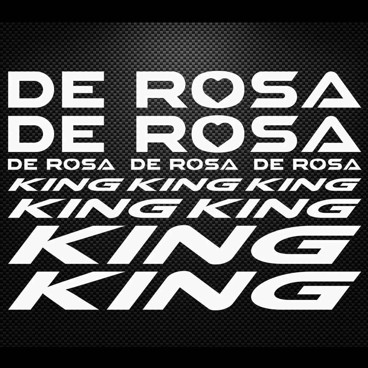 De Rosa King Cycling Vinyl Decal Sticker Set