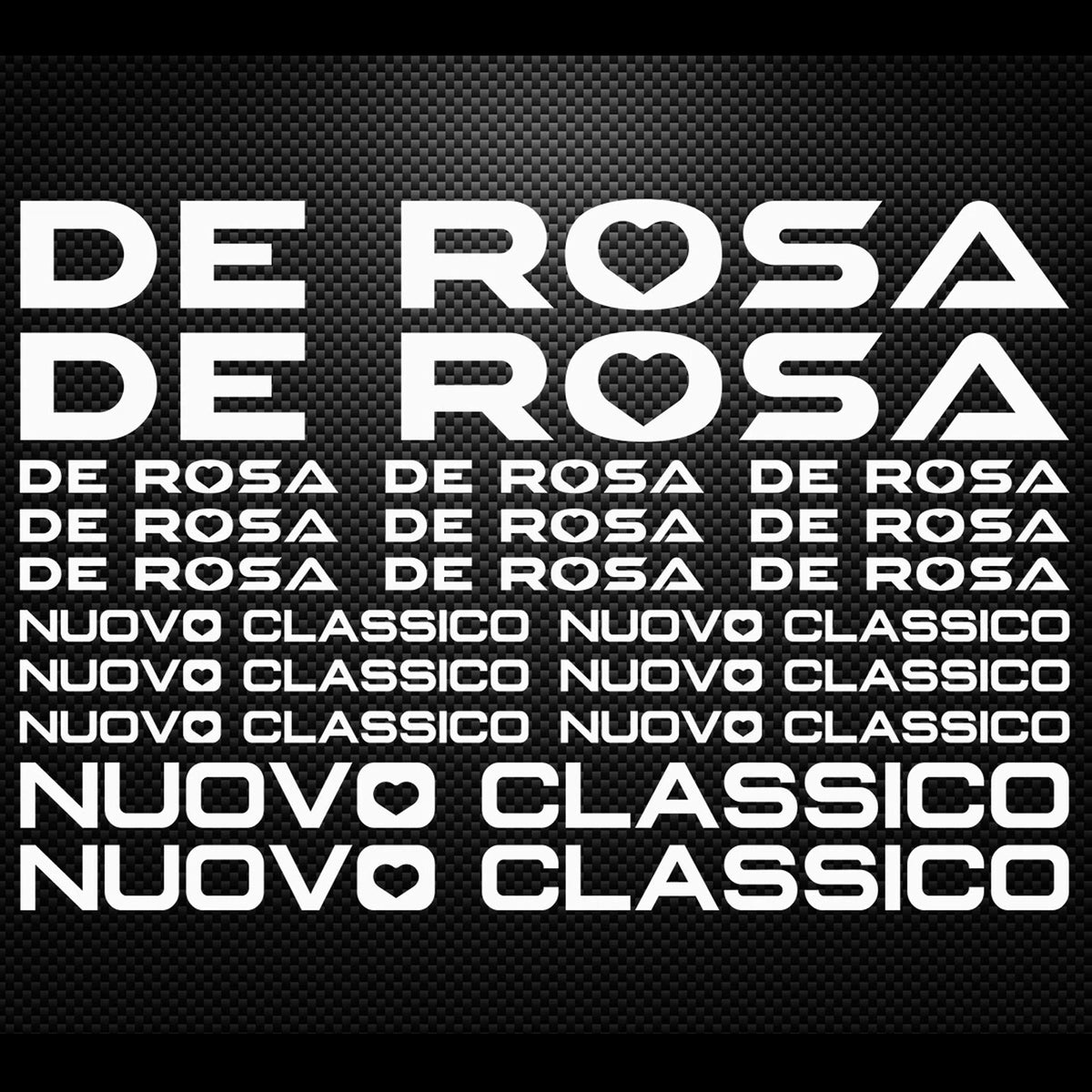 De Rosa Nuov Classico Cycling Vinyl Decal Sticker Set