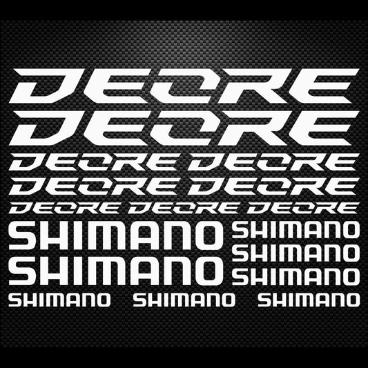 Shimano Deore Cycling Vinyl Decal Sticker Set