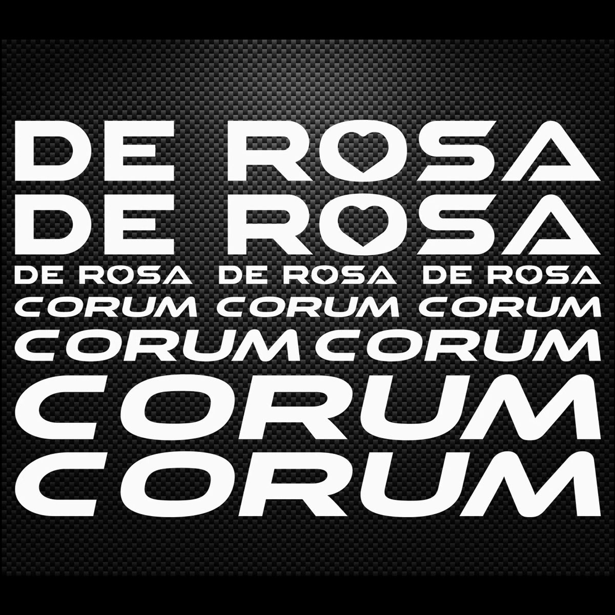 De Rosa Corum Cycling Vinyl Decal Sticker Set