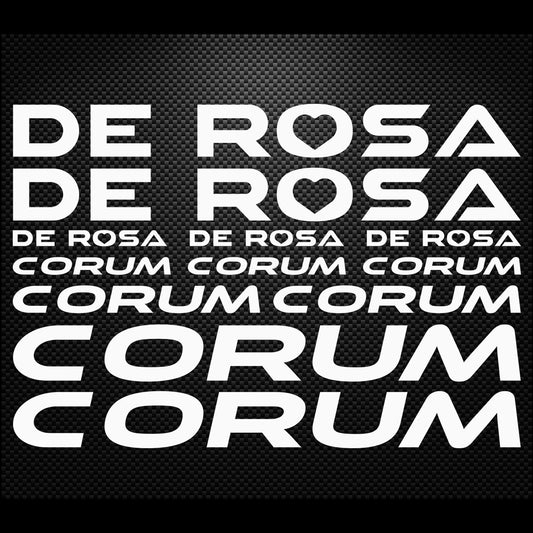 De Rosa Corum Cycling Vinyl Decal Sticker Set