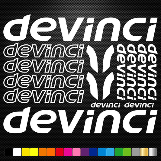 Devinci Stickers Sheet Bike Frame Cycles Cycling Bicycle