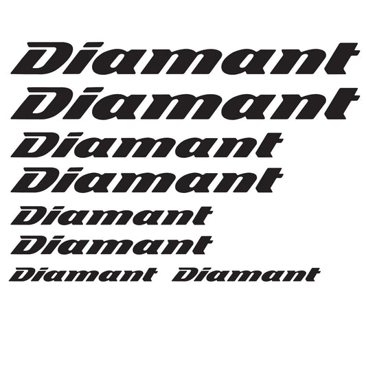 Diamant Cycling Vinyl Decal Sticker Set
