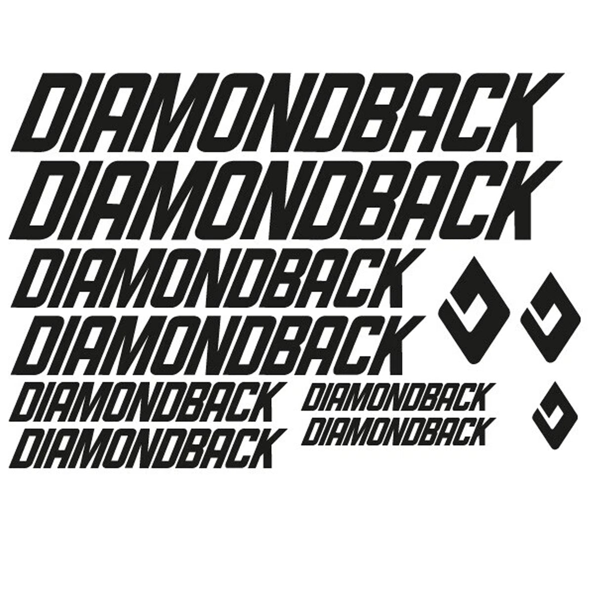 Diamondback Cycling Vinyl Decal Sticker Set Style 2